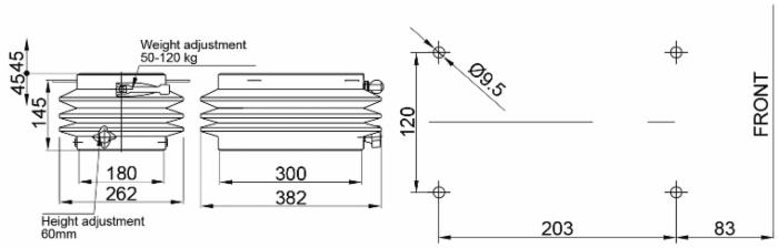 Imbottitura sedile trattore agricolo FIAT 311C 312c AGRIFULL 60L